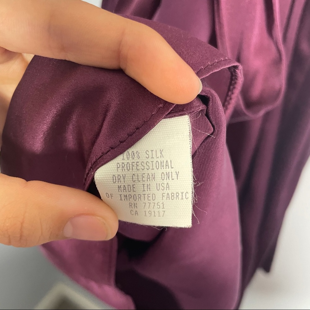 Vintage Betsey Johnson Boutique Purple Silk Dress - Picture 4 of 4
